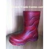 Purple Winter Rubber Half Rain Boots Wear-resistant For Unisex