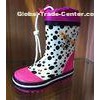 Polka Dots Children Rubber Half Rain Boots With Cover Waterproof