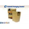 Custom printed Kraft Paper Matte Black Stand up Pouch For Coffee Packing