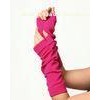 OEM Breathable Pink  Women's Knitted Arm Warmer, Fingerless Gloves Pattern