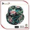 100% Cotton Hawaii Printed Bucket Hat With Drawstring , Ladies Floral Bucket Hat