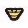 Shoes Custom Bullion Wire Badges / Round Embroidered Logo Patches