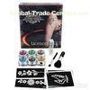 6 Colors Temporary Body Glitter Tattoo Kit with Brushes, Glue, Stencil