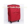 Customizable metal plate logo EVA  suitcase red luggage set with combination lock