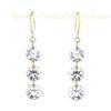 Elegant and charming 925 sterling silver dangle earrings for gift, party, ornament