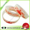 Custom Screen print silicone bracelet