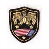 Eagle Pattern Embroidered Military Patches 3 Colors With Laser Cut Boder