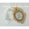 Jewelry / Clothing Embossed Cardboard Hang Tag , Coated / Matte Brown Paper Hanging Tags
