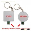 URL preprogrammed USB Webkey for digital direct mail gift promotion