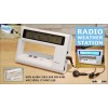 Blue Back Light Weather Station with FM Radio, USB Hubs
