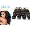36 inch Grade 6A Virgin Hair Extensions , Natural Wave Red / Chocolate Hair Weave