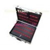 Custom Silver Aluminum Tool Boxes with Plastic Tray , ABS Carrying Case
