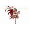 Womens Masquerade Mask With Stick For Christmas Carnival Party