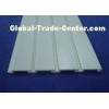 White Durable Slat Wall Panels / Wood Plastic Wall Panels For Garage Wall Storage