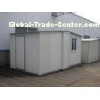 Sandwich Panel White Portable Emergency Shelter / Steel Frame Foldable House