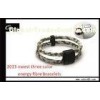 Custom Size Colorful Elastic Fibre Health Care Negative ion Power Silicone Bracelet GT-060