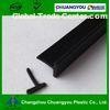 Aluminum exterior door Extruded Rubber PVC Sealing Strip Waterproof , Black