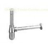 Polish Surface round bathroom Brass bottle waste trap Stainless steel