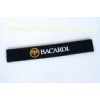 Black square cornes soft pvc bar mat with custom 3D logo anti slip mat