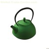 Green Cast Iron Teapot