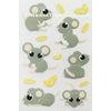 colored fun 3d animal stickers For boys , Fancy cartoon mouse sticker grey