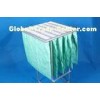 Green F6 Paint Pocket Filters , 6 Bags Air Filter Material 65% Efficiency
