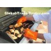 Durable Orange BBQ Silicone Gloves Heat insulation , silicone oven gloves with fingers