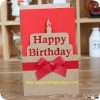 Red Ribbon Birthday card