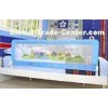 Pink Safe Sleeper Baby Bed Rails 150cm Fold With Woven Net