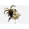 Christmas Ornament Masquerade Masks On Sticks For Female / Male