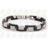 316L Stainless Steel Magnetic Therapy Bracelets With Silver And Black Tone