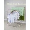 Three Pole Steel Standing Folding Clothes Rack / Indoor Outdoor Foldable Hanger Racks