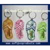 Slippers Soft PVC / Rubber / Silicone Customized Key Chains 3D / 2D Fashion and Eco-friendly