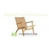 Comfort Hans Wegner Easy Living Room Chairs / Wooden recliner Chair Modern