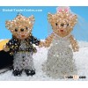 4mm bicone crystal diy beaded wedding Teddy bear charms