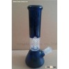 blue glassware of smoking pipe for tobacco