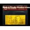 Custom AUD USD EURO Pounds Plated 24K Gold Banknote , gold paper money