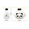 Womens Silicone Coin Purse Pochi Panda , Silk Printed Customized Logo