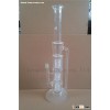 white glass bottle of waterpipe with smoking set