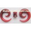 Hip Glass Piercing Jewelry  1" Gauge , ear taper Tunnel Jewelry
