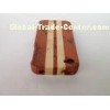 Custom Iphone 4 Wooden Cases With Red Rosewood & Maple Mixed Strip