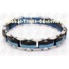 Stainless Steel Fashion Jewelry Bracelets Blue and Black Two Tones