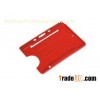 Red Pro Promotional custom Logo printed credit card, Conference Name Badge Holders 30202