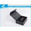 Luxury Paper Essential Oil Packaging Boxes Black With Magnet Closure