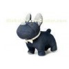 Unique Recycle-crafts denim toys 8" bull dog for Valentine's Day gifts