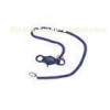 650mm spiral cord PP and PVC key ring holder, Promotional Keychains 30587