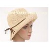 8cm Short Brim Packable Sun Hat / Paper String Crochet Hat For Adults Packable Sun Hat