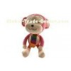 Cute monkey super soft fabric plush toys , small stuffed monkey animals
