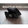 Cute Exquisite Special Occasion Black Lady Church Hats , Big Mushroom Crown