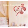 Nontoxic Removable Attractive Love Wall Flower Stickers F108